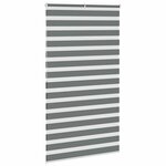 vidaXL Store zèbre gris foncé largeur du tissu 115 9 cm polyester