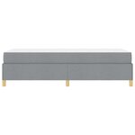 vidaXL Cadre de lit avec matelas Gris clair 90 x 200 cm tissu