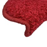 vidaXL Tapis d'escalier 30 pièces 65 x 21 x 4 cm Rouge Demi-rond Grand