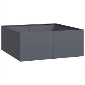 vidaXL Jardinière anthracite 100x100x40 cm acier