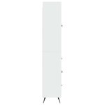 vidaXL Ensemble de Meubles 2 Pièces Blanc brillant Bois d'ingénierie