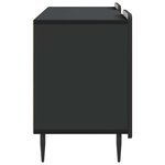 vidaXL Meuble TV Noir 102 x 34 5 x 52 cm Bois d'ingénierie