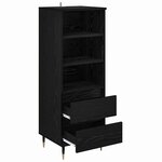 vidaXL Haut Armoire Chêne noir 40 x 36 x 110 cm Bois d'ingénierie