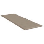 vidaXL Coussin de chaise longue taupe 186x58x4 cm tissu oxford