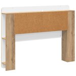 vidaXL Cabinet de Tête de Lit Chêne artisanal Bois d’ingénierie