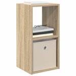 vidaXL Table de chevet avec tiroir Chêne Sonoma 30 5 x 27 x 59 5 cm