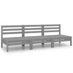 Salon de jardin meuble d'extérieur ensemble de mobilier 3 pièces gris bois de pin massif 02_0016051