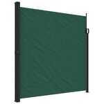 vidaXL Auvent latéral rétractable vert foncé 200x500 cm
