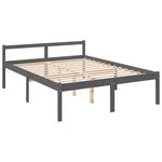 vidaXL Lit pour personne âgée sans matelas 150x200 cm bois pin massif