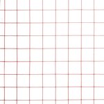 vidaXL Grillage Acier avec revêtement en PVC 25x0 5 m Rouge