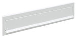 Entrée de boîte aux lettres en acier pour porte mur C-613 33 5 x 3 cm Blanc