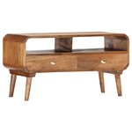 vidaXL Meuble TV 90x35x47 cm Bois massif de manguier