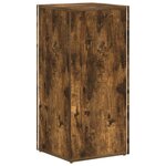 vidaXL Étagère latérale Chêne fumé 33 x 32 x 70 5 cm Bois d'ingénierie