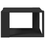 vidaXL Table basse noir 51 5x51 5x30 cm bois d'ingénierie