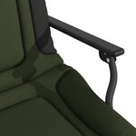 vidaXL Chaise de pêche avec accoudoir pliable vert