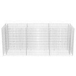 vidaXL Lit surélevé à gabion Acier 270x90x100 cm