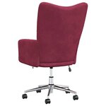 vidaXL Chaise de relaxation Rouge bordeaux Velours