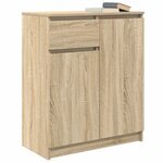 vidaXL Buffet avec tiroir chêne sonoma 71x35x84 cm bois d'ingénierie