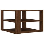 vidaXL Table basse chêne marron 58x58x40 cm bois d'ingénierie