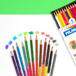 Crayons bicolores triangulaires 12 pièces