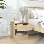 vidaXL Tables de chevet 2 Pièces Chêne Sonoma Bois d'ingénierie