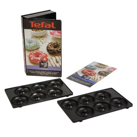 Tefal lot de 2 plaques beignets - snack collection - xa801112