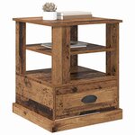 vidaXL Cabinet de chevet Bois ancien 50 x 50 x 60 cm Bois d'ingénierie