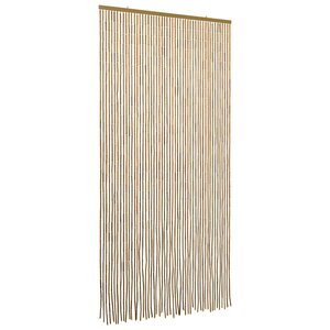 vidaXL Rideau de porte anti-insectes multicolore 100 x 200 cm Bambou
