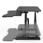 Newstar poste de travail assis-debout 11-50 5 cm noir