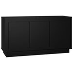 vidaXL Buffet noir 102x35x55 cm bois d'ingénierie