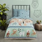 Good morning housse de couette enfant play 100x135 cm multicolore