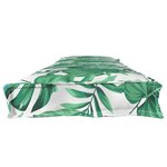 vidaXL Set de coussins de palette Floral 2 Pièces Motif de feuille