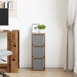 vidaXL Buffet avec tiroir Bois ancien 25 5 x 22 x 69 5 cm