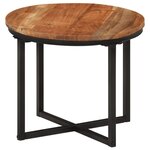 vidaXL Table basse 35x35x30 cm bois massif acacia et fer