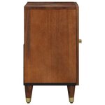vidaXL Meuble sous-vasque de salle de bain marron miel 62 x 33 x 58 cm