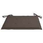 vidaXL Coussins de chaise jardin lot de 4 taupe 40x40x4cm tissu oxford
