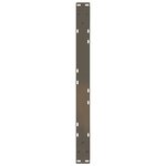 vidaXL Pieds de table basse 2 pièces Acier naturel 70 x (30-31 3) cm Acier