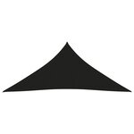 vidaXL Voile de parasol Tissu Oxford triangulaire 5x6x6 m noir