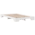 vidaXL Cadre de Lit Blanc 140x190 cm en Pin Massif