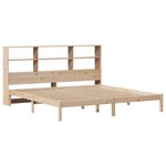 vidaXL Lit bibliothèque sans matelas 180x200 cm bois massif de pin