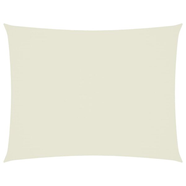 vidaXL Voile de parasol tissu oxford rectangulaire 6x8 m crème