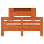 vidaXL Cadre de lit sans matelas cire marron 160x200cm bois pin massif