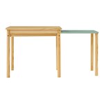 Bureau table poste de travail extensible pour enfant 60 x 38 x 51 5 cm vert menthe 03_0009053
