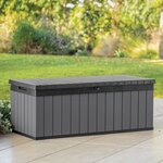 Keter Boîte de rangement de jardin Darwin 380 L Gris