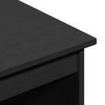 vidaXL Ensemble bureau et cabinet roulant MOSS 2 Pièces Noir