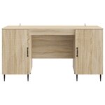 vidaXL Bureau Chêne Sonoma 142 5 x 50 x 75 cm Bois d'ingénierie