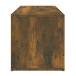 vidaXL Meuble TV Chêne fumé 80x34x36 cm Bois d'ingénierie