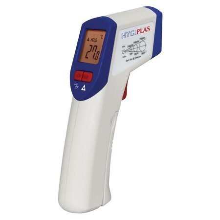 Mini thermomètre infrarouge ecran lcd - hygiplas -  - plastique 32x63x175mm