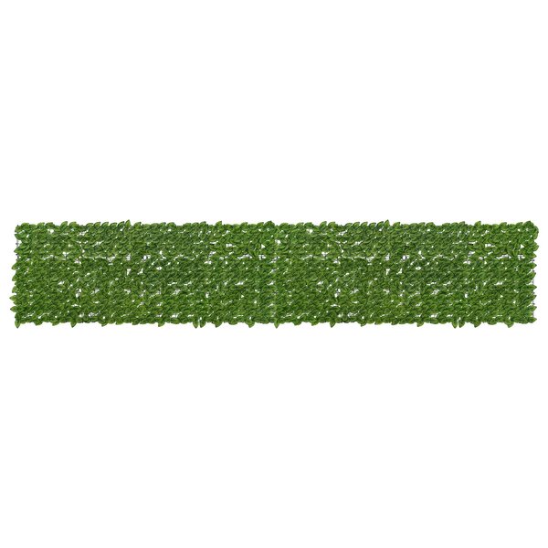 vidaXL Écran de balcon avec feuilles Vert et jaune 400 x 75 cm