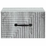 vidaXL Cabinet de chevet mural 2 Pièces Sonoma gris 34 5 x 33 x 20 cm